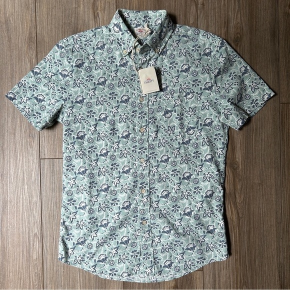 Faherty | Short Sleeve Floral Button Down (XS) - Picture 1 of 6
